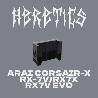 Heretics Mount For ARAI Corsair-X /RX-7V/ RX-7X/ RX-7 EVO